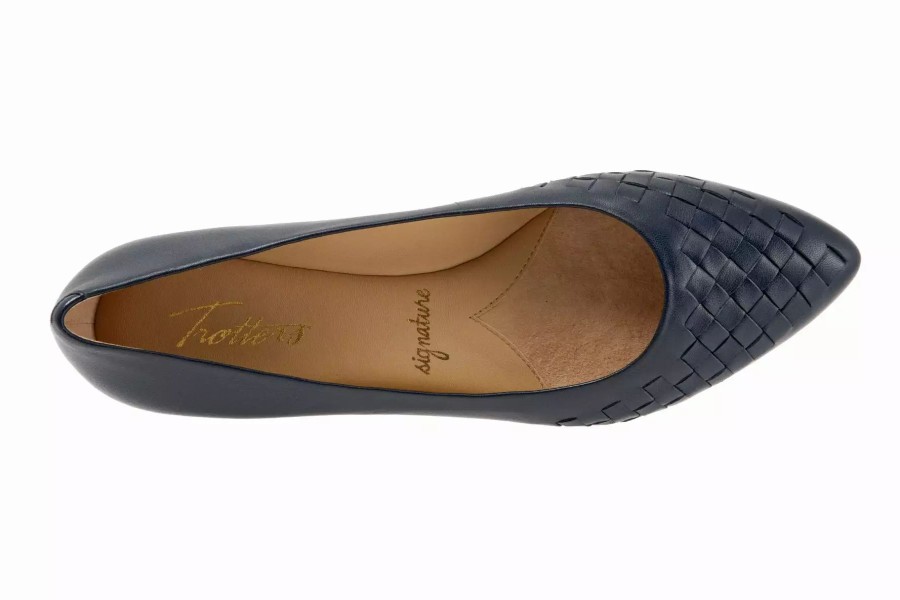 Dress Shoes * | Trotters Estee Woven Navy