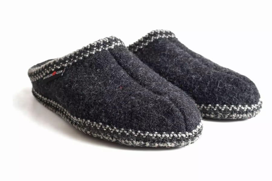 Slippers * | Haflinger As Soft Sole Charcoal