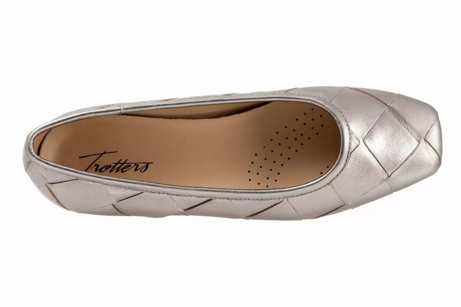 Dress Shoes * | Trotters Hanny Pewter Met.