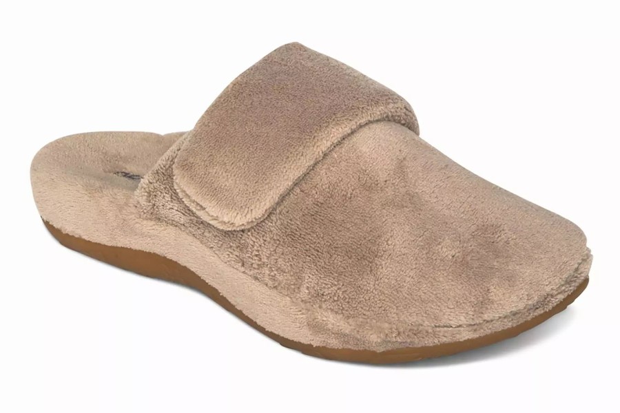 Slippers * | Aetrex Mandy Coffee