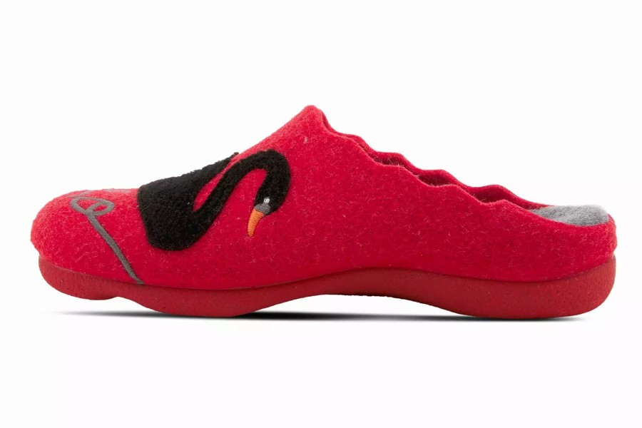 Slippers * | Flexus By Spring Step Swanlove Red