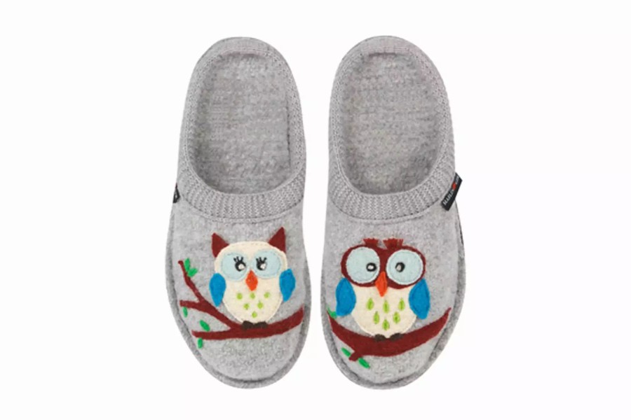 Slippers * | Haflinger Olivia Silver Grey