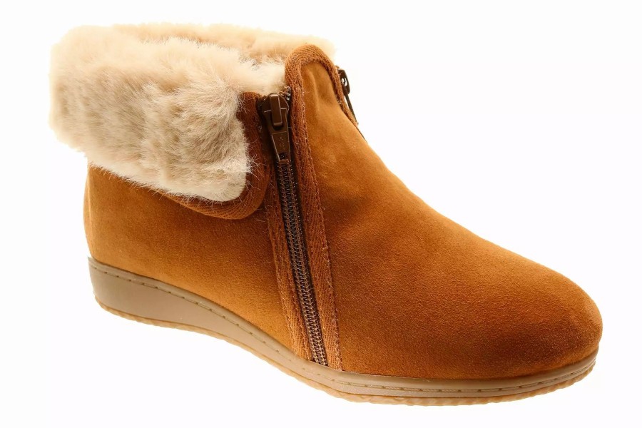 Slippers * | David Tate Cuff Tan Kidsuede