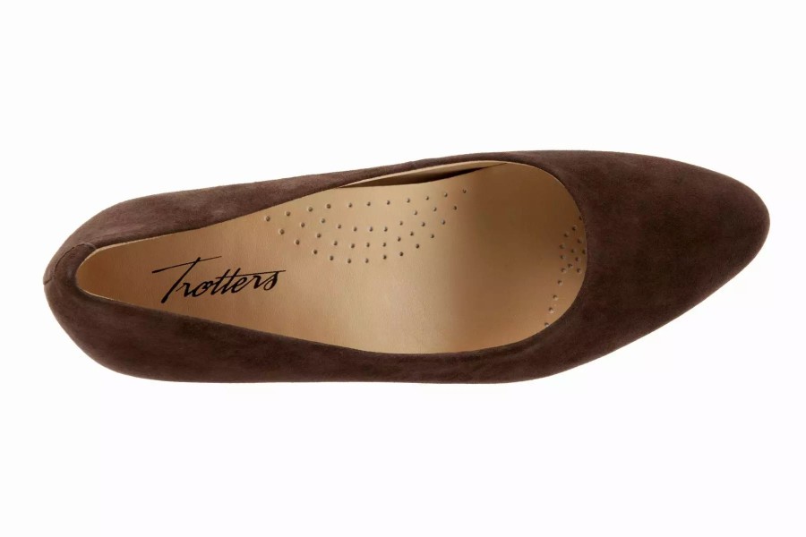 Dress Shoes * | Trotters Kiera Dark Brown Suede