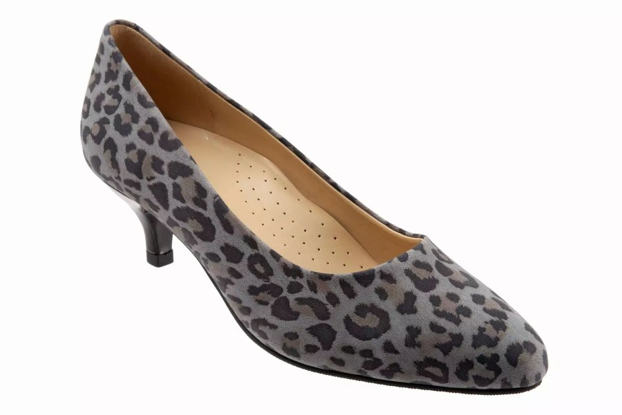 Dress Shoes * | Trotters Kiera Grey Cheetah