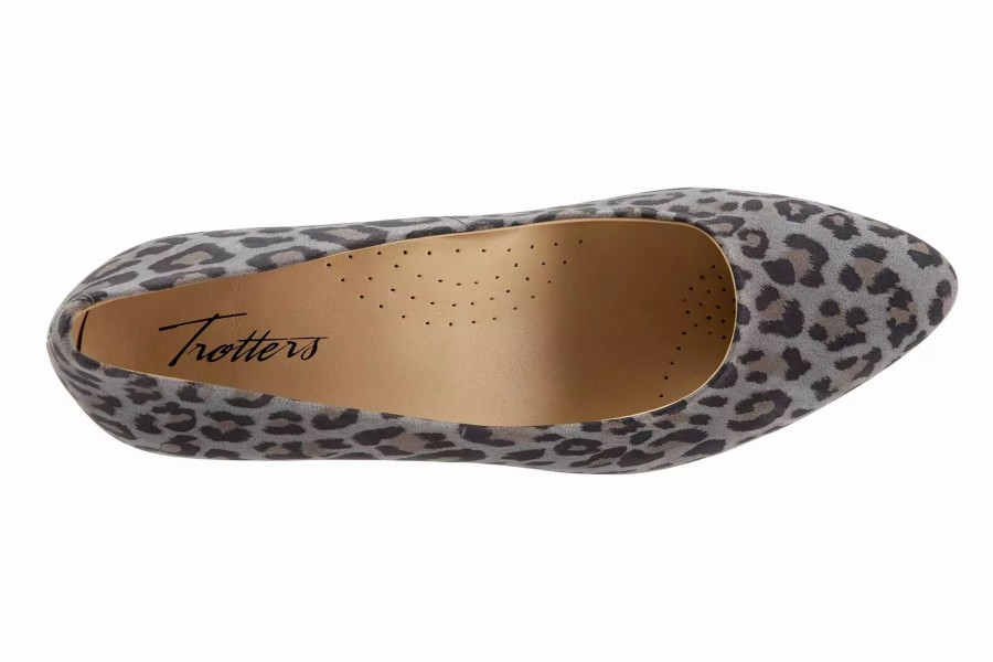 Dress Shoes * | Trotters Kiera Grey Cheetah