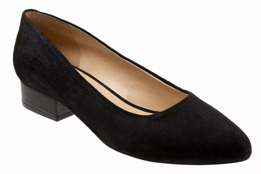 Dress Shoes * | Trotters Jewel Black Suede