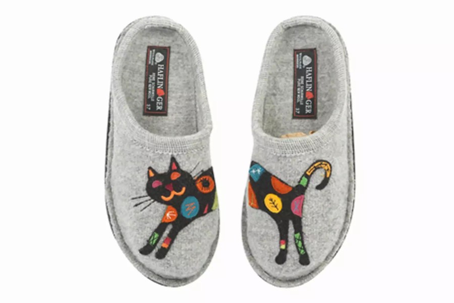 Slippers * | Haflinger Sassy Silver Grey